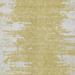 Homeroots 3' Stylish Green And Mint Abstract Washable Area Rug For Indoor And Outdoor Spaces, Durable Design 10' X 14' Polyester 582427