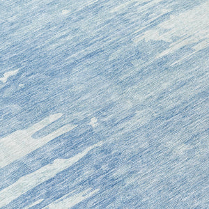 Homeroots 3' Stylish Green And Mint Abstract Washable Area Rug For Indoor And Outdoor Spaces, Durable Design 8' Round Polyester 582436