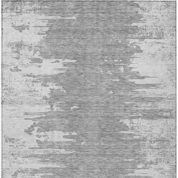 Homeroots 3' Stylish Green And Mint Abstract Washable Area Rug For Indoor And Outdoor Spaces, Durable Design 8' X 10' Polyester 582443