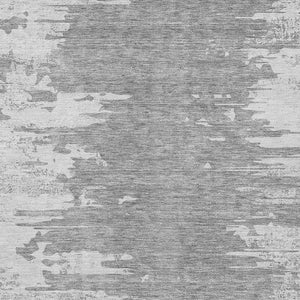 Homeroots 3' Stylish Green And Mint Abstract Washable Area Rug For Indoor And Outdoor Spaces, Durable Design 8' X 10' Polyester 582443