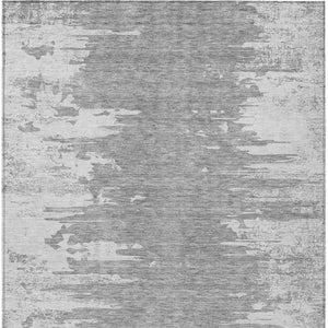 Homeroots 3' Stylish Green And Mint Abstract Washable Area Rug For Indoor And Outdoor Spaces, Durable Design 9' X 12' Polyester 582444