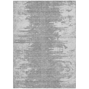 Homeroots 3' Stylish Green And Mint Abstract Washable Area Rug For Indoor And Outdoor Spaces, Durable Design 10' X 14' Polyester 582445