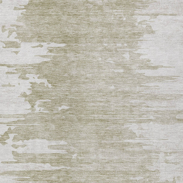 Homeroots 3' Stylish Green And Mint Abstract Washable Area Rug For Indoor And Outdoor Spaces, Durable Design 8' X 10' Polyester 582449