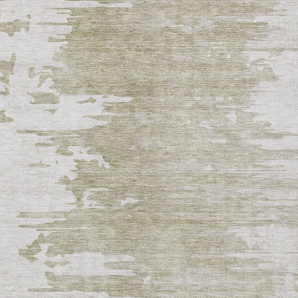 Homeroots 3' Stylish Green And Mint Abstract Washable Area Rug For Indoor And Outdoor Spaces, Durable Design 9' X 12' Polyester 582450