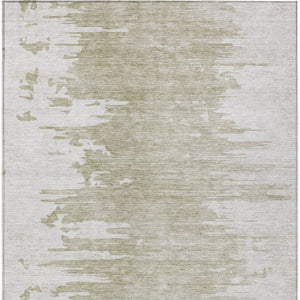 Homeroots 3' Stylish Green And Mint Abstract Washable Area Rug For Indoor And Outdoor Spaces, Durable Design 10' X 14' Polyester 582451