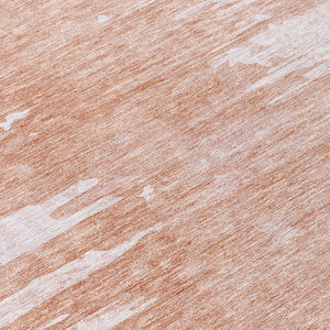 Homeroots 3' Stylish Green And Mint Abstract Washable Area Rug For Indoor And Outdoor Spaces, Durable Design 8' Round Polyester 582454