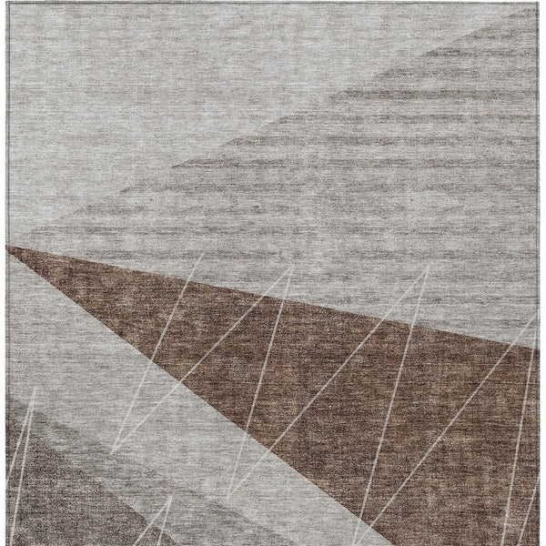 Homeroots 3' Mint Green And Ivory Geometric Washable Area Rug For Indoor And Outdoor Spaces, Stain Resistant 10' X 14' Polyester 582475