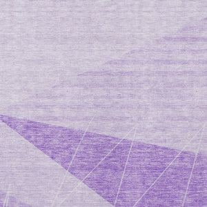 Homeroots 3' Mint Green And Ivory Geometric Washable Area Rug For Indoor And Outdoor Spaces, Stain Resistant 9' X 12' Polyester 582480