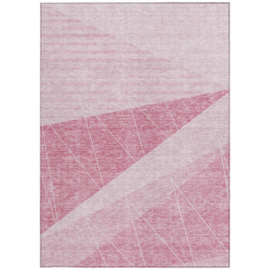 Homeroots 3' Mint Green And Ivory Geometric Washable Area Rug For Indoor And Outdoor Spaces, Stain Resistant 3' X 5' Polyester 582482