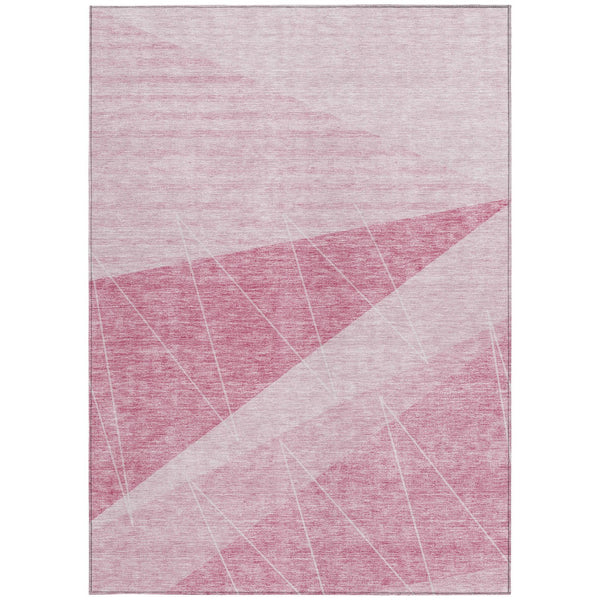 Homeroots 3' Mint Green And Ivory Geometric Washable Area Rug For Indoor And Outdoor Spaces, Stain Resistant 3' X 5' Polyester 582482