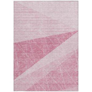 Homeroots 3' Mint Green And Ivory Geometric Washable Area Rug For Indoor And Outdoor Spaces, Stain Resistant 9' X 12' Polyester 582486