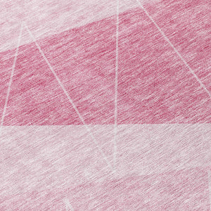 Homeroots 3' Mint Green And Ivory Geometric Washable Area Rug For Indoor And Outdoor Spaces, Stain Resistant 10' X 14' Polyester 582487