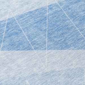 Homeroots 3' Mint Green And Ivory Geometric Washable Area Rug For Indoor And Outdoor Spaces, Stain Resistant 8' Round Polyester 582490