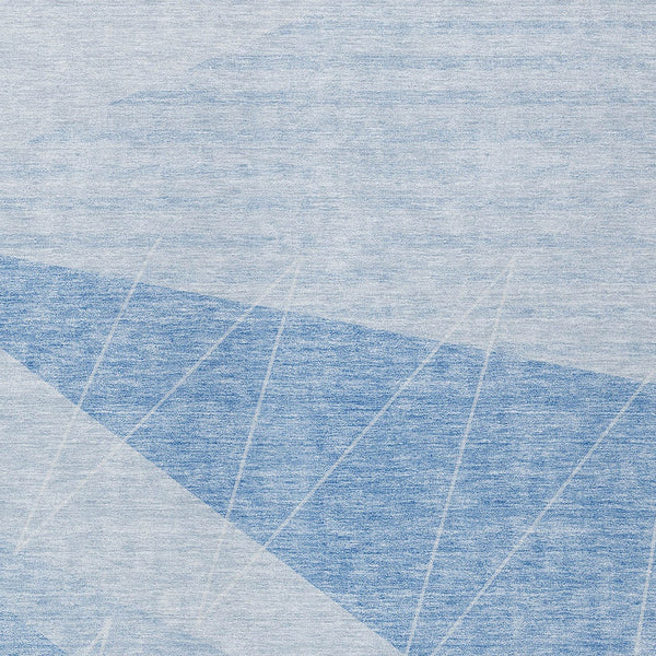 Homeroots 3' Mint Green And Ivory Geometric Washable Area Rug For Indoor And Outdoor Spaces, Stain Resistant 8' X 10' Polyester 582491