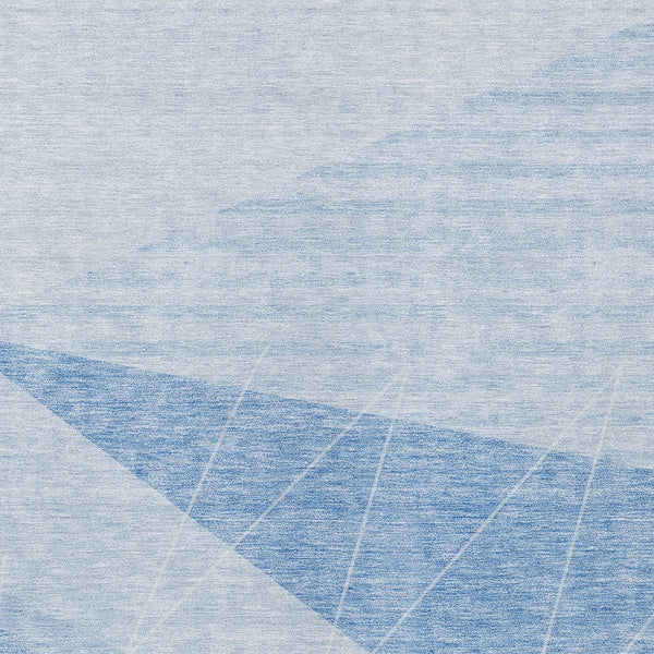 Homeroots 3' Mint Green And Ivory Geometric Washable Area Rug For Indoor And Outdoor Spaces, Stain Resistant 9' X 12' Polyester 582492