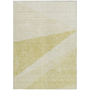 Homeroots 3' Mint Green And Ivory Geometric Washable Area Rug For Indoor And Outdoor Spaces, Stain Resistant 8' X 10' Polyester 582503