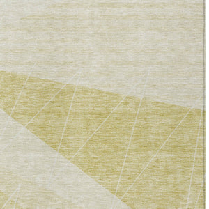 Homeroots 3' Mint Green And Ivory Geometric Washable Area Rug For Indoor And Outdoor Spaces, Stain Resistant 10' X 14' Polyester 582505