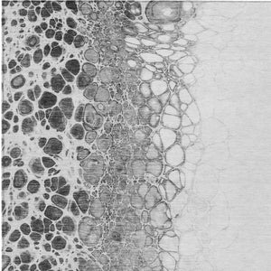 Homeroots 3' Stylish Green And Mint Abstract Washable Area Rug For Indoor And Outdoor Spaces, Durable Design 8' X 10' Polyester 582521