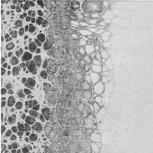 Homeroots 3' Stylish Green And Mint Abstract Washable Area Rug For Indoor And Outdoor Spaces, Durable Design 10' X 14' Polyester 582523