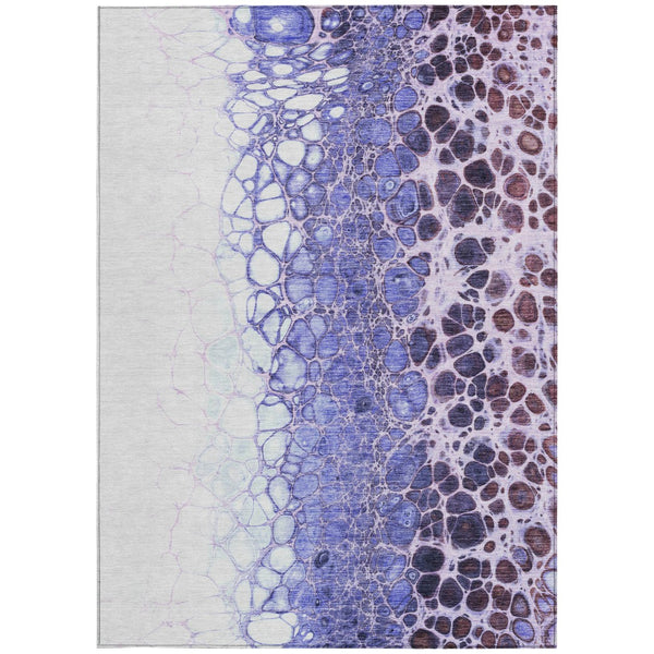 Homeroots 3' Stylish Green And Mint Abstract Washable Area Rug For Indoor And Outdoor Spaces, Durable Design 3' X 5' Polyester 582536