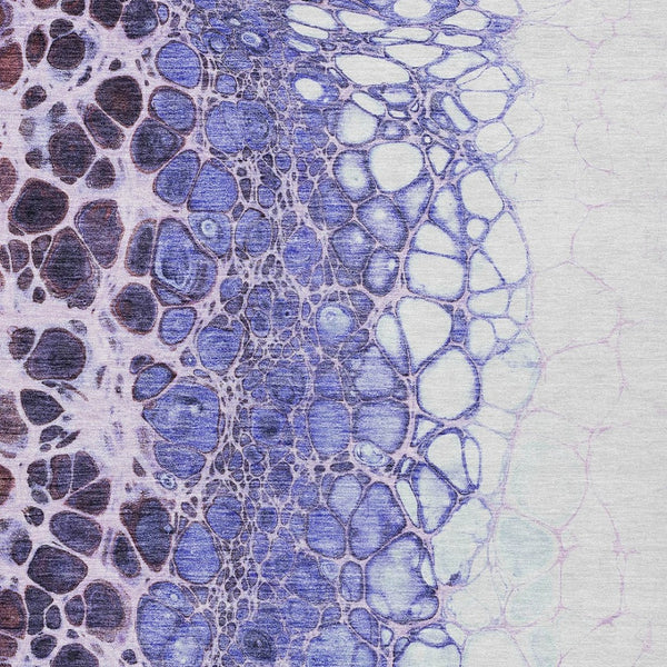 Homeroots 3' Stylish Green And Mint Abstract Washable Area Rug For Indoor And Outdoor Spaces, Durable Design 5' X 8' Polyester 582537