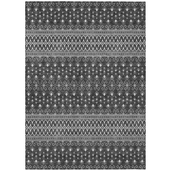 HomeRoots 9' Durable Tribal Washable Area Rug for Indoor & Outdoor Use - Stylish, Stain-Resistant Design 9' X 12' 582570
