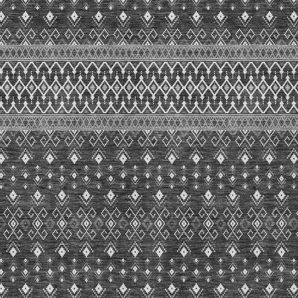 Homeroots 3' Brown Green And Olive Green Tribal Washable Area Rug For Indoor And Outdoor Spaces, Durable Design 10' X 14' Polyester 582571