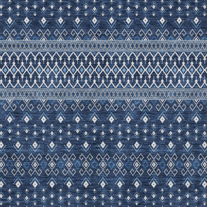 Homeroots 3' Brown Green And Olive Green Tribal Washable Area Rug For Indoor And Outdoor Spaces, Durable Design 3' X 5' Polyester 582572