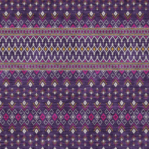 Homeroots 3' Brown Green And Olive Green Tribal Washable Area Rug For Indoor And Outdoor Spaces, Durable Design 3' X 5' Polyester 582584