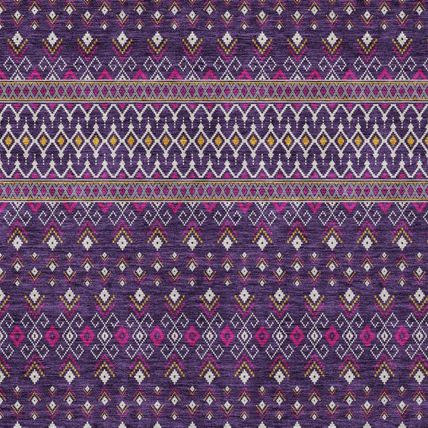 Homeroots 3' Brown Green And Olive Green Tribal Washable Area Rug For Indoor And Outdoor Spaces, Durable Design 3' X 5' Polyester 582584