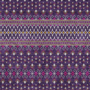 Homeroots 3' Brown Green And Olive Green Tribal Washable Area Rug For Indoor And Outdoor Spaces, Durable Design 9' X 12' Polyester 582588