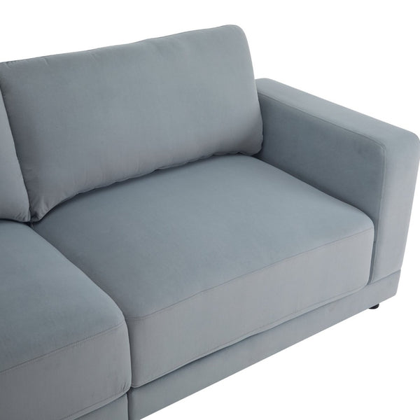 English Elm Package Three Seat Woven Fabric Sofa Scandinavian Minimalist White Living Room Gray N767P240702G