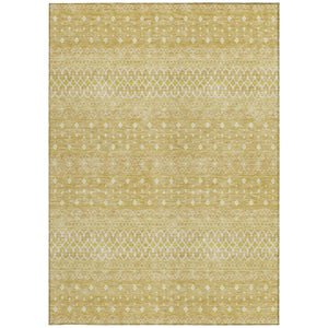 Homeroots 3' Stylish Green And Mint Tribal Washable Area Rug For Indoor And Outdoor Spaces, Durable Design 3' X 5' Polyester 582620