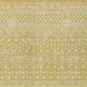 Homeroots 3' Stylish Green And Mint Tribal Washable Area Rug For Indoor And Outdoor Spaces, Durable Design 8' X 10' Polyester 582623