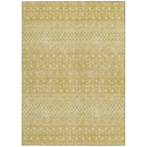 Homeroots 3' Stylish Green And Mint Tribal Washable Area Rug For Indoor And Outdoor Spaces, Durable Design 10' X 14' Polyester 582625