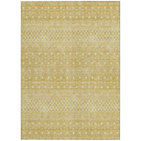 Homeroots 3' Stylish Green And Mint Tribal Washable Area Rug For Indoor And Outdoor Spaces, Durable Design 10' X 14' Polyester 582625
