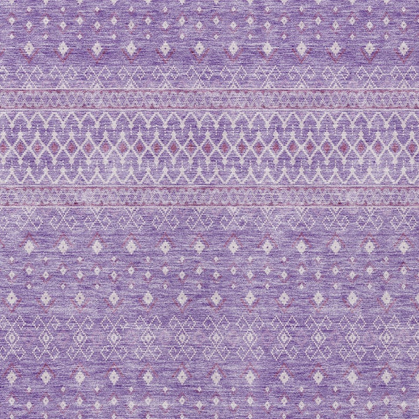 Homeroots 3' Stylish Green And Mint Tribal Washable Area Rug For Indoor And Outdoor Spaces, Durable Design 8' X 10' Polyester 582629