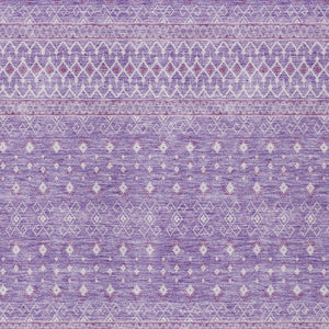 Homeroots 3' Stylish Green And Mint Tribal Washable Area Rug For Indoor And Outdoor Spaces, Durable Design 10' X 14' Polyester 582631