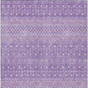 Homeroots 3' Stylish Green And Mint Tribal Washable Area Rug For Indoor And Outdoor Spaces, Durable Design 10' X 14' Polyester 582631