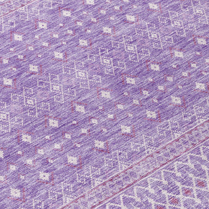 Homeroots 3' Stylish Green And Mint Tribal Washable Area Rug For Indoor And Outdoor Spaces, Durable Design 10' X 14' Polyester 582631