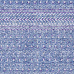 Homeroots 3' Stylish Green And Mint Tribal Washable Area Rug For Indoor And Outdoor Spaces, Durable Design 5' X 8' Polyester 582633