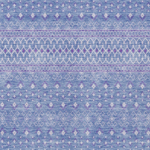 Homeroots 3' Stylish Green And Mint Tribal Washable Area Rug For Indoor And Outdoor Spaces, Durable Design 10' X 14' Polyester 582637