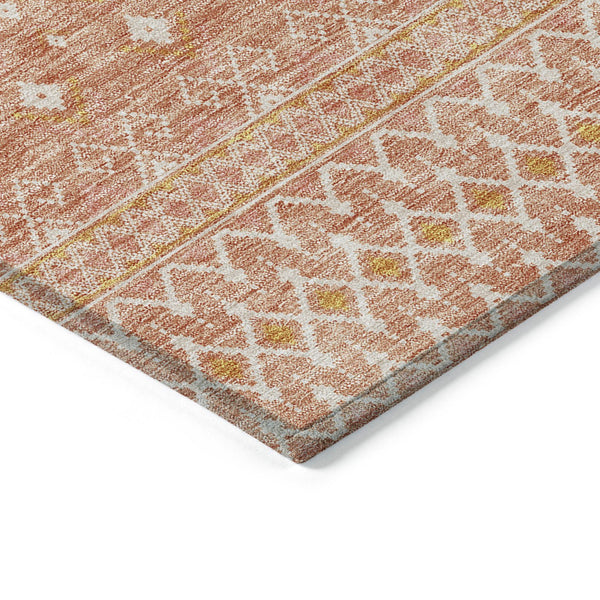 Homeroots 3' Stylish Green And Mint Tribal Washable Area Rug For Indoor And Outdoor Spaces, Durable Design 9' X 12' Polyester 582642