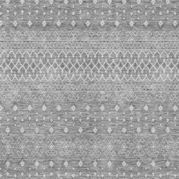 Homeroots 3' Stylish Green And Mint Tribal Washable Area Rug For Indoor And Outdoor Spaces, Durable Design 5' X 8' Polyester 582645