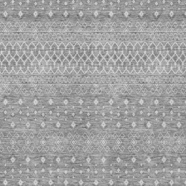 Homeroots 3' Stylish Green And Mint Tribal Washable Area Rug For Indoor And Outdoor Spaces, Durable Design 8' X 10' Polyester 582647