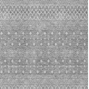 Homeroots 3' Stylish Green And Mint Tribal Washable Area Rug For Indoor And Outdoor Spaces, Durable Design 10' X 14' Polyester 582649