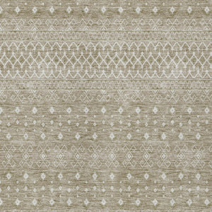 Homeroots 3' Stylish Green And Mint Tribal Washable Area Rug For Indoor And Outdoor Spaces, Durable Design 3' X 5' Polyester 582650