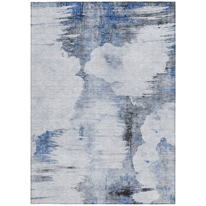 Homeroots 3' Elegant Beige Ivory And Taupe Abstract Washable Area Rug For Indoor And Outdoor Spaces 3' X 5' Polyester 582662