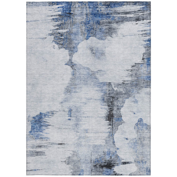 Homeroots 3' Elegant Beige Ivory And Taupe Abstract Washable Area Rug For Indoor And Outdoor Spaces 3' X 5' Polyester 582662