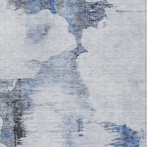 Homeroots 3' Elegant Beige Ivory And Taupe Abstract Washable Area Rug For Indoor And Outdoor Spaces 3' X 5' Polyester 582662